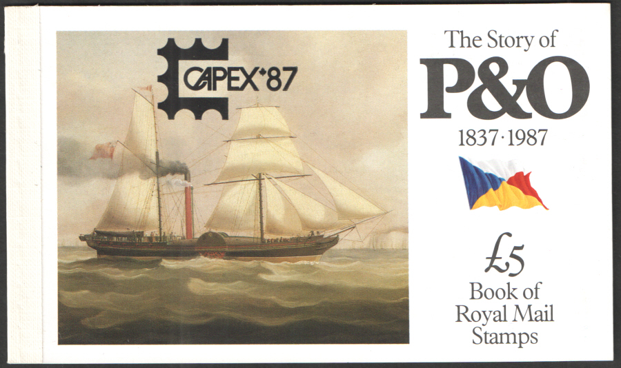(image for) DX8 / DB5(8) "CAPEX '87" Overprint Story of P&O Prestige Booklet